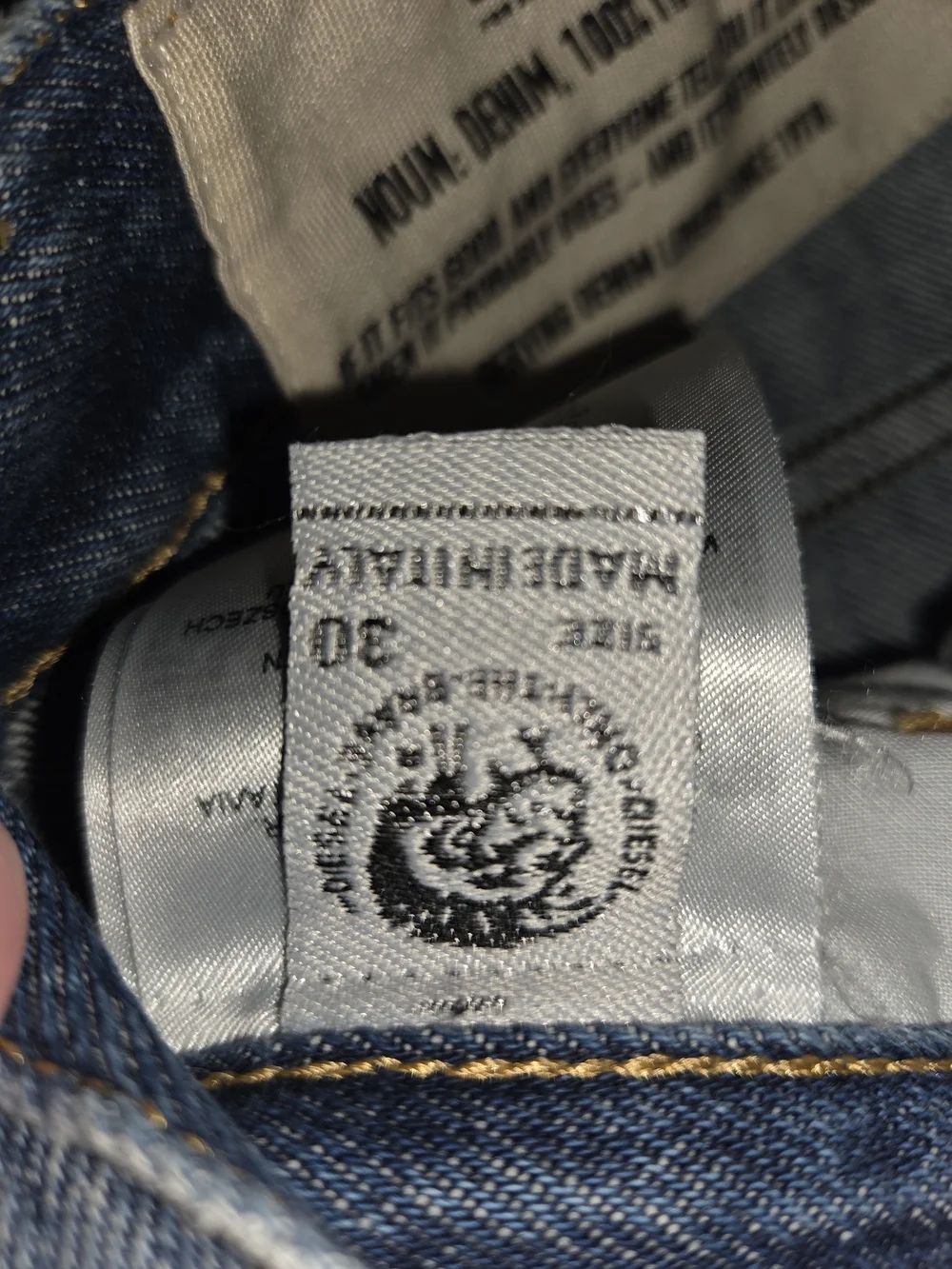 Diesel Straight-Leg Jeans in Medium Blue Denim